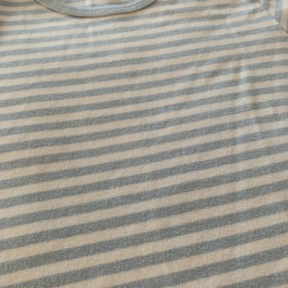 Brandy Melville Striped Baby blue Tee - Picture 3 of 3